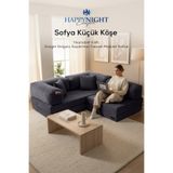 Sofya Küçük Köşe | Aktivite Koltuğu | Oyun Koltuğu | Sünger Koltuk | Sinema Koltuğu. 180x180 CM (Antrasit)