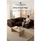Sofya Küçük Köşe | Aktivite Koltuğu | Oyun Koltuğu | Sünger Koltuk | Sinema Koltuğu. 180x180 CM (Kahverengi)