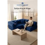 Sofya Küçük Köşe | Aktivite Koltuğu | Oyun Koltuğu | Sünger Koltuk | Sinema Koltuğu. 180x180 CM (Lacivert)