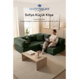 Sofya Küçük Köşe | Aktivite Koltuğu | Oyun Koltuğu | Sünger Koltuk | Sinema Koltuğu. 180x180 CM (Yeşil)