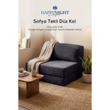 Sofya Tekli Koltuk Düz Kol | Oyun Koltuğu | Sünger Koltuk | Sinema Koltuğu. 90x90 CM (Antrasit)