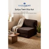 Sofya Tekli Koltuk Düz Kol | Oyun Koltuğu | Sünger Koltuk | Sinema Koltuğu. 90x90 CM (Kahverengi)
