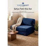 Sofya Tekli Koltuk Düz Kol | Oyun Koltuğu | Sünger Koltuk | Sinema Koltuğu. 90x90 CM (Lacivert)