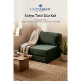 Sofya Tekli Koltuk Düz Kol | Oyun Koltuğu | Sünger Koltuk | Sinema Koltuğu. 90x90 CM (Yeşil)