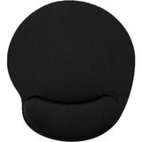 Sogex Bilek Destekli Jelli Mouse Pad Oval Kaydrmaz Taban Oyun Ofis Fare Altlığı Ergonomik Kaymaz Mouse Pad - Siyah