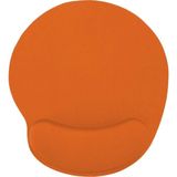 Sogex Bilek Destekli Jelli Mouse Pad Oval Kaydrmaz Taban Oyun Ofis Fare Altlığı Ergonomik Kaymaz Mouse Pad - Turuncu