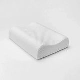 Sogex Çift Taraflı Ortopedik Visco Yastık, 60x40x14/12 cm, Boyun Destekli, Beyaz