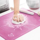 Sogex Silikon Ölçekli Kullanımı Kolay Hamur Açma Matı Ekmek Mantı Makarna Hamuru Yoğurma Matı (40 * 50 cm)