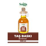 SOĞLA ZEYTİNCİLİK 1 Lıtre Cam Şışe Taş Baskı Soğuk Sıkım Zeytınyağı