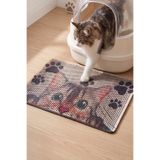 SoGood Concept Tekir Kedi Elekli Kedi Kum Paspası - Çift Katmanlı Pratik Kedi Kum Paspası 45x60 cm