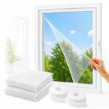 Sogud Kayra 2’Li Set Pencere Sinekliği 130X150 Cm - Yapışkanlı Cırtlı Sineklik Tülü - Yıkanabilir Tekrar Kullanılabilir Kesilebilir Sinek Perdesi - Geniş Pencere İçin | Yıkanabilir