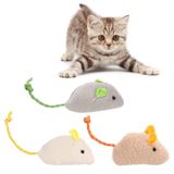 SOGUD Kedi Oyuncağı Peluş Fare 3’lü Set – İnteraktif Kedi Oyuncakları, Isırmaya Dayanıklı Yumuşak Fare Oyuncağı, Avcılık İçgüdüsünü Destekleyen Hafif Kovalamaca Oyuncağı
