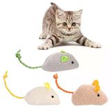 SOGUD Kedi Oyuncağı Peluş Fare 3’lü Set – İnteraktif Kedi Oyuncakları, Isırmaya Dayanıklı Yumuşak Fare Oyuncağı, Avcılık İçgüdüsünü Destekleyen Hafif Kovalamaca Oyuncağı