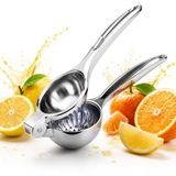 SOGUD Limon Sıkacağı Paslanmaz Çelik - Manuel Narenciye Presi - Portakal Mandalina İçin El Tipi Meyve Suyu Aparatı - Dayanıklı Metal Gövde - Ergonomik Tutma Saplı Mutfak Yardımcısı
