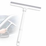 SOGUD Viscomop 360° Döner Başlıklı Cam Çek - Silikon Uçlu Duşakabin Çekçek - Banyo Ayna Pencere Fayans ve Araç Camı İçin İz Bırakmayan Su Sıyırıcı Temizlik Aparatı