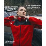 Soğuğa ve Rüzgara Dayanıklı Baskı Uygulanabilir Unisex Softshell Iş Kıyafeti Firma Polar - Bordo