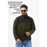 Soğuğa ve Rüzgara Dayanıklı Baskı Uygulanabilir Unisex Softshell Iş Kıyafeti Firma Polar - Haki
