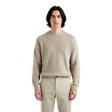 Soğuk Kış Günleri İçin Erkek Oversize Kalıp Bisiklet Yaka Rahat Triko Kazak Basic Stil Kaliteli -Taş-L