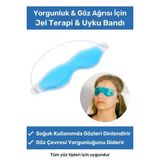 Soğuk Sıcak Uygulama Göz Terapi Bandı Işık Önleyici Göz Dinlendirme Jel Uyku Bandı