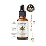 Soğuk Sıkım Kenevir Tohumu Sabit Yağı, Damlalıklı Cam Şişe, 30 ml