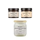 Soğuk Sıkım Shea Butter, Kakao Yağı ve Hindistan Cevizi Yağı %100 Doğal & Saf