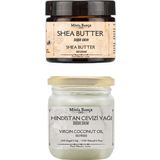Soğuk Sıkım Shea Butter Ve Hindistan Cevizi Yağı %100 Doğal & Saf