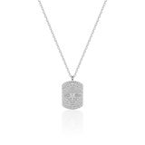 Söğütlü Silver 925 Ayar Gümüş Kolye Rodyumlu Zirkon Taşlı Kuzey Yıldızı Madalyon Kolye - Vintage Tasarım Işıltılı K