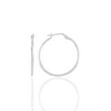 Söğütlü Silver Gümüş 32 mm şarnel halka küpe SGTL12287RODAJ