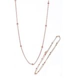 Söğütlü Silver Gümüş 50 cm Rose Top Top Zincir