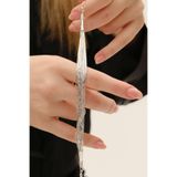 Söğütlü Silver Gümüş özel tasarımlı modern görünümlü 10 sıra likit bileklik SGTL12805GUMUS