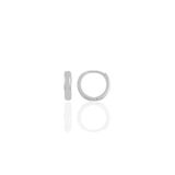Söğütlü Silver Gümüş rodyumlu 11 mm halka küpe Tragus Piercing Helix Kıkırdak Küpesi SGTL11755RODAJ