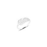 Söğütlü Silver Gümüş rodyumlu tüy modeli eklem yüzük [barcode]