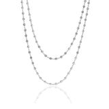 Söğütlü Silver Gümüş rodyumlu zirkon taşlı 90 cm kolye [barcode]