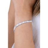 Söğütlü Silver Gümüş rodyumlu zirkon taşlı aynalı v model uzay yolu bileklik [barcode]