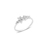 Söğütlü Silver Gümüş rodyumlu zirkon taşlı lady gümüş yüzük 19