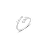 Söğütlü Silver Gümüş rodyumlu zirkon taşlı love yazılı ayarlamalı yüzük [barcode]