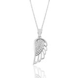 Söğütlü Silver Gümüş rodyumlu zirkon taşlı zerafet kanat kolye [barcode]
