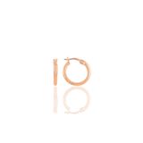 Söğütlü Silver Gümüş rose 14 mm şarnel halka küpe [barcode]