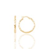 Söğütlü Silver Gümüş rose 23 mm Şarnel Burgu Halka Küpe [barcode]