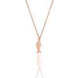 Söğütlü Silver Gümüş rose balık kolye [barcode]