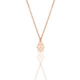 Söğütlü Silver Gümüş rose Fatma ana eli kolye [barcode]