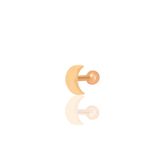 Söğütlü Silver Gümüş rose hilal modeli Tragus helix Piercing küpe [barcode]