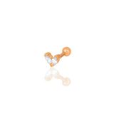 Söğütlü Silver Gümüş rose zirkon iki taşlı Tragus helix Piercing küpe [barcode]