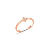 Söğütlü Silver Gümüş rose zirkon taşlı alttan ayarlanabilir eklem yüzük [barcode]
