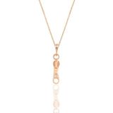 Söğütlü Silver Gümüş rose zirkon taşlı fermuar kolye [barcode]