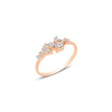 Söğütlü Silver Gümüş rose zirkon taşlı lady gümüş yüzük 9