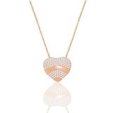 Söğütlü Silver Gümüş rose zirkon taşlı özel tasarım kalbimdeki sır kolye [barcode]