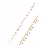 Söğütlü Silver Gümüş rose zirkon taşlı pullu halhal