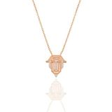 Söğütlü Silver Gümüş rose zirkon taşlı seranay kolye [barcode]