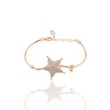 Söğütlü Silver Gümüş rose zirkon taşlı star bilezik